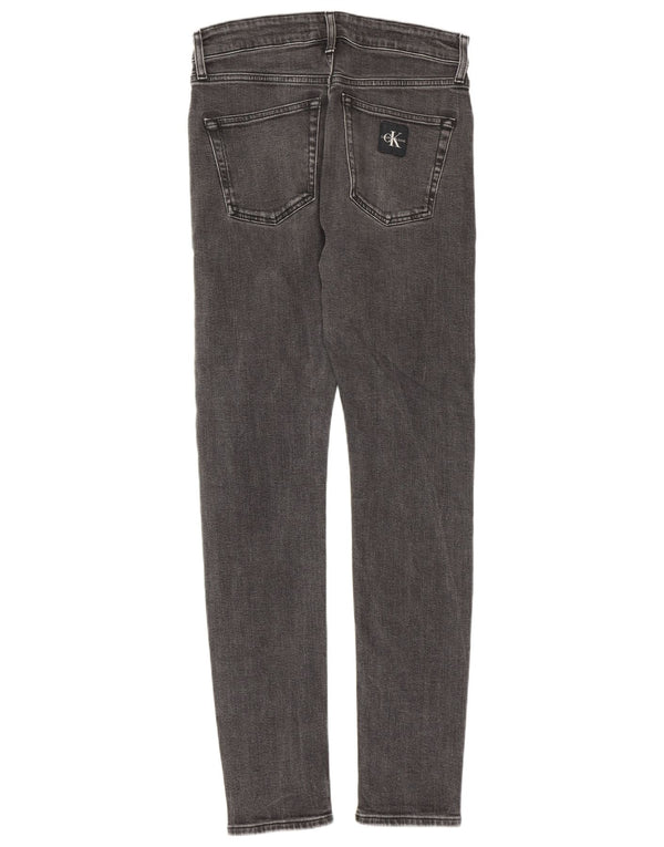 Calvin Klein Mens Slim Tapered Jeans W28 L32 Grey Cotton