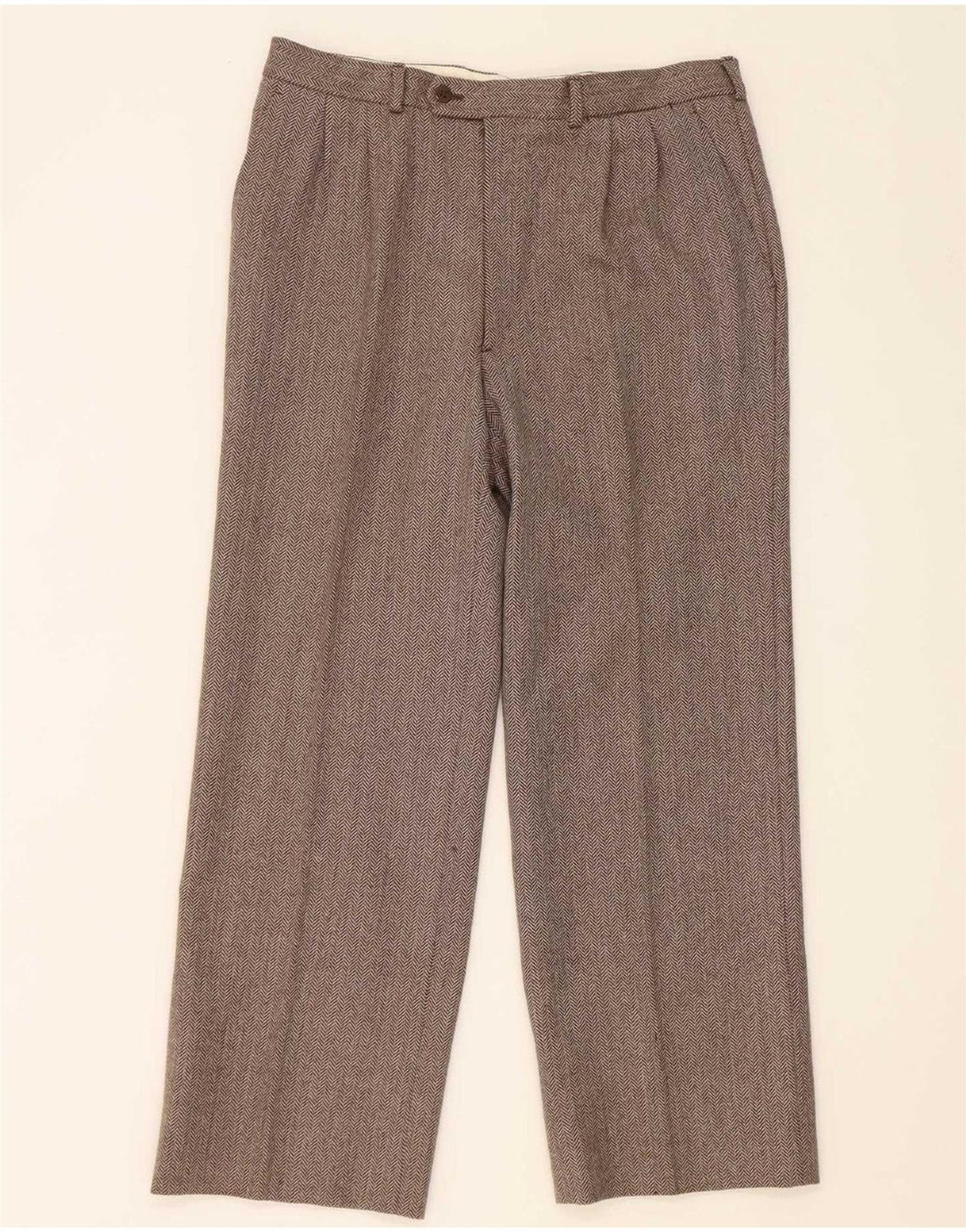 Cantarelli Mens 2 Piece Set IT 50 Large W31 L27 Brown Herringbone