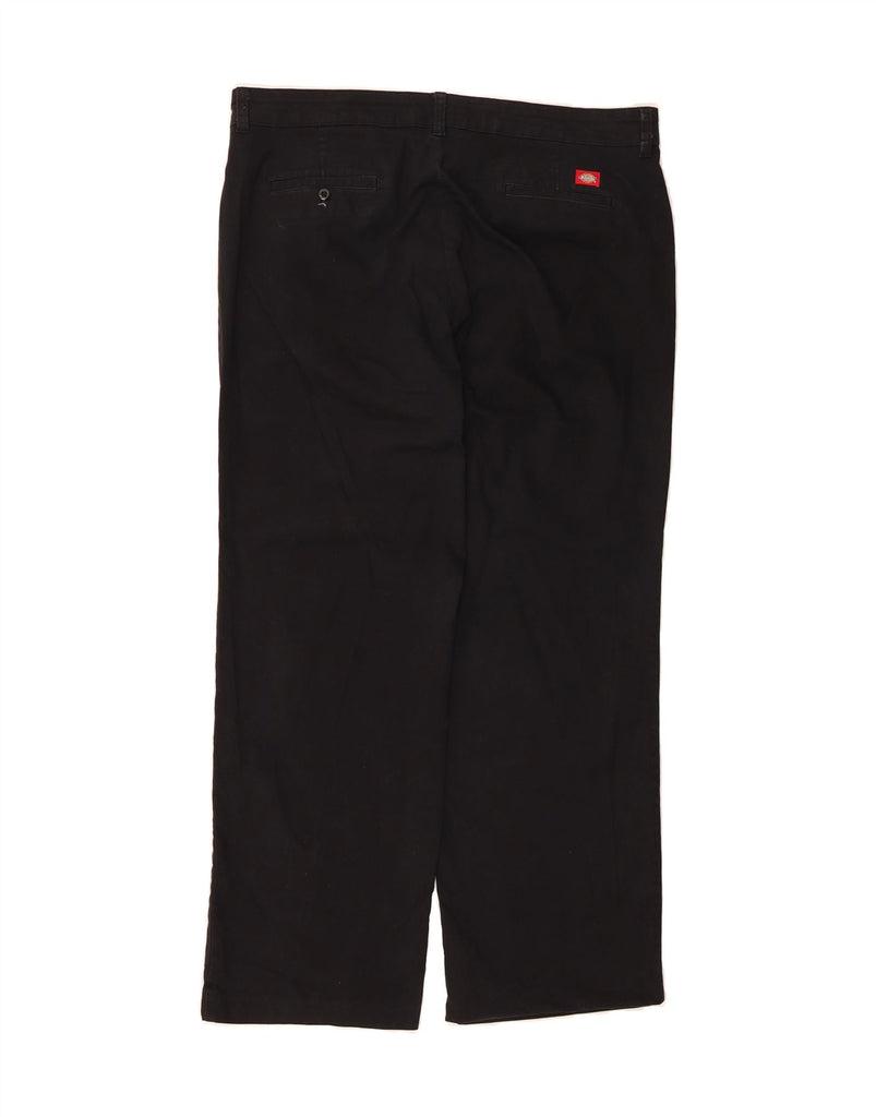 DICKIES Womens Relaxed Fit Casual Trousers US 18 2XL W40 L31 Black Cotton Vintage Dickies and Second-Hand Dickies from Messina Hembry 