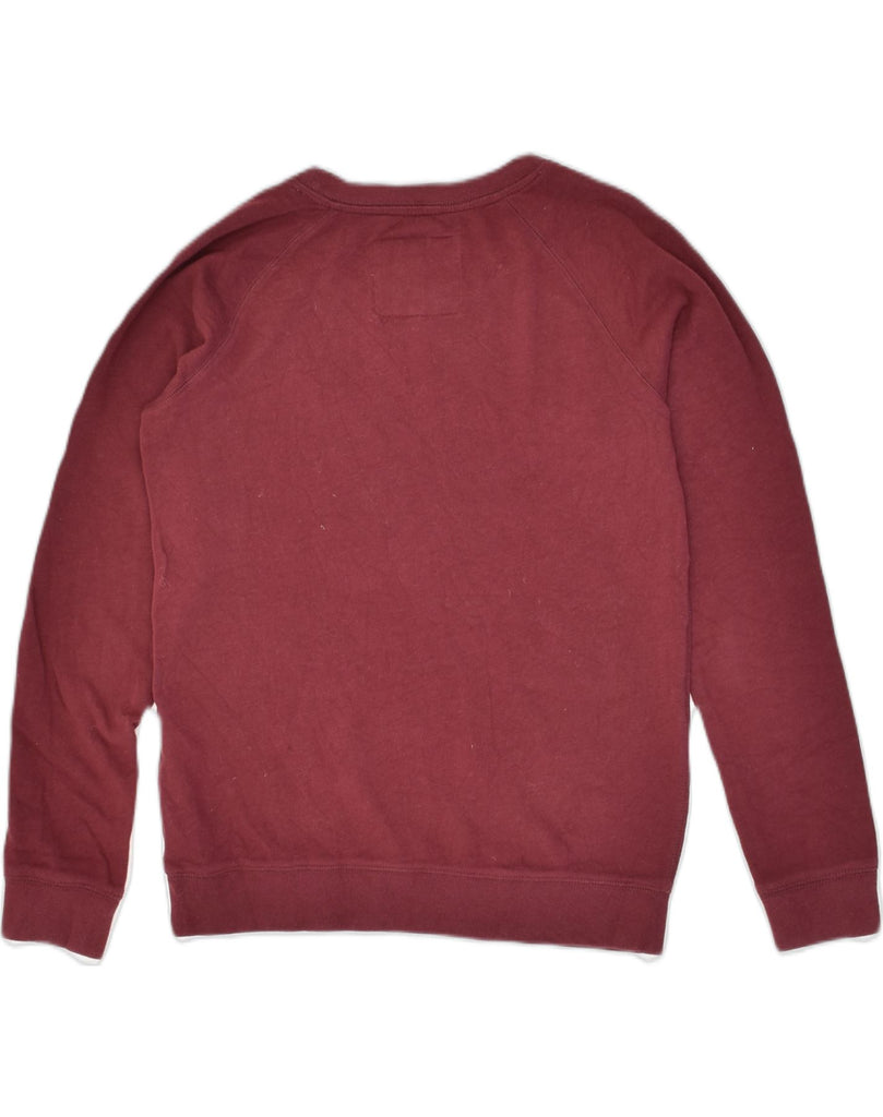 JACK WILLS Womens Sweatshirt Jumper UK 10 Small  Maroon Cotton | Vintage Jack Wills | Thrift | Second-Hand Jack Wills | Used Clothing | Messina Hembry 