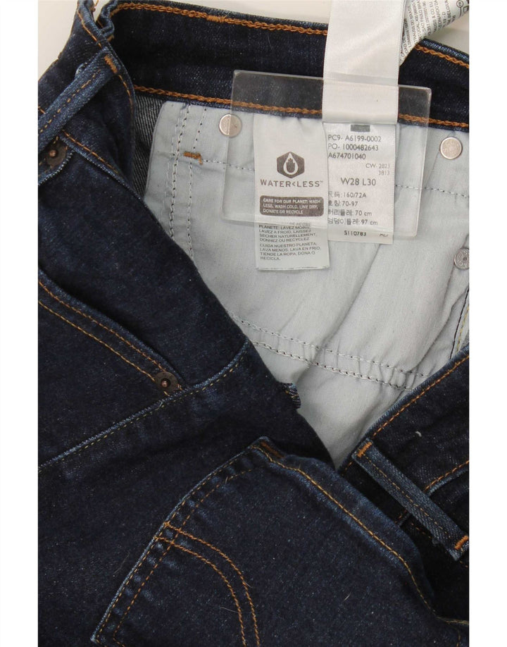 Levi's Womens 712 Slim Jeans W28 L30 Navy Blue Cotton
