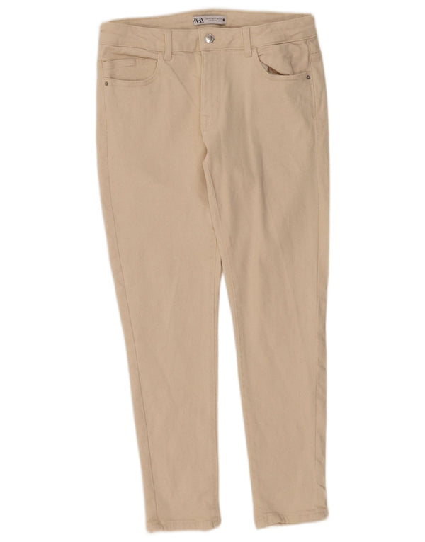 Zara Womens Slim Jeans EU 42 Large W32 L28 Beige