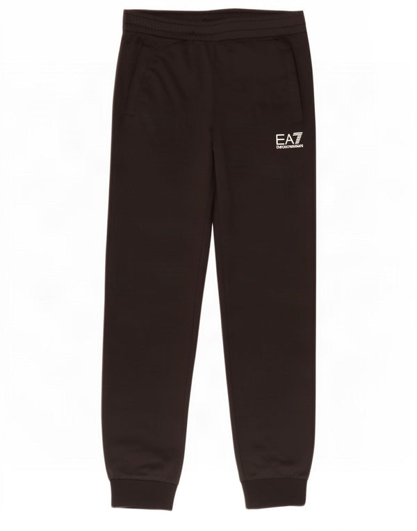 Emporio Armani Boys Graphic Tracksuit Trousers Joggers 13-14 Years Black