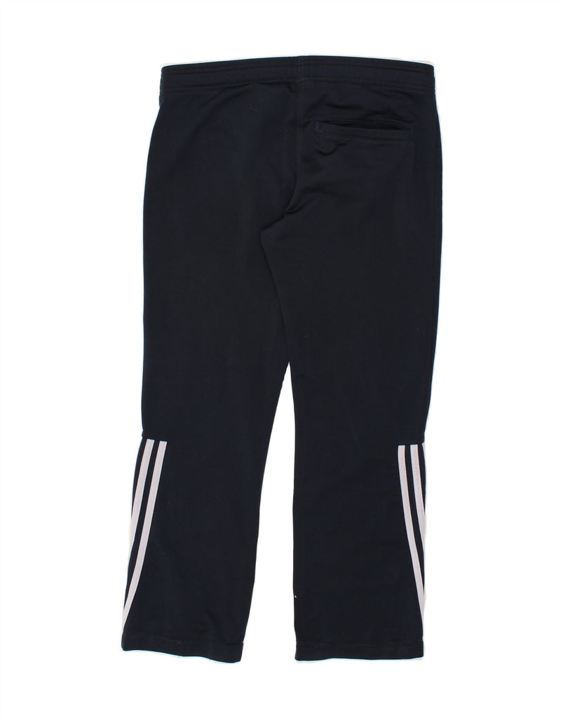 ADIDAS Womens Tracksuit Trousers UK 10 Small Navy Blue Polyester | Vintage Adidas | Thrift | Second-Hand Adidas | Used Clothing | Messina Hembry 