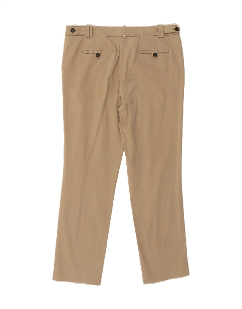 MASSIMO DUTTI Womens Slim Chino Trousers W34 L29 Beige Viscose Vintage Massimo Dutti and Second-Hand Massimo Dutti from Messina Hembry 