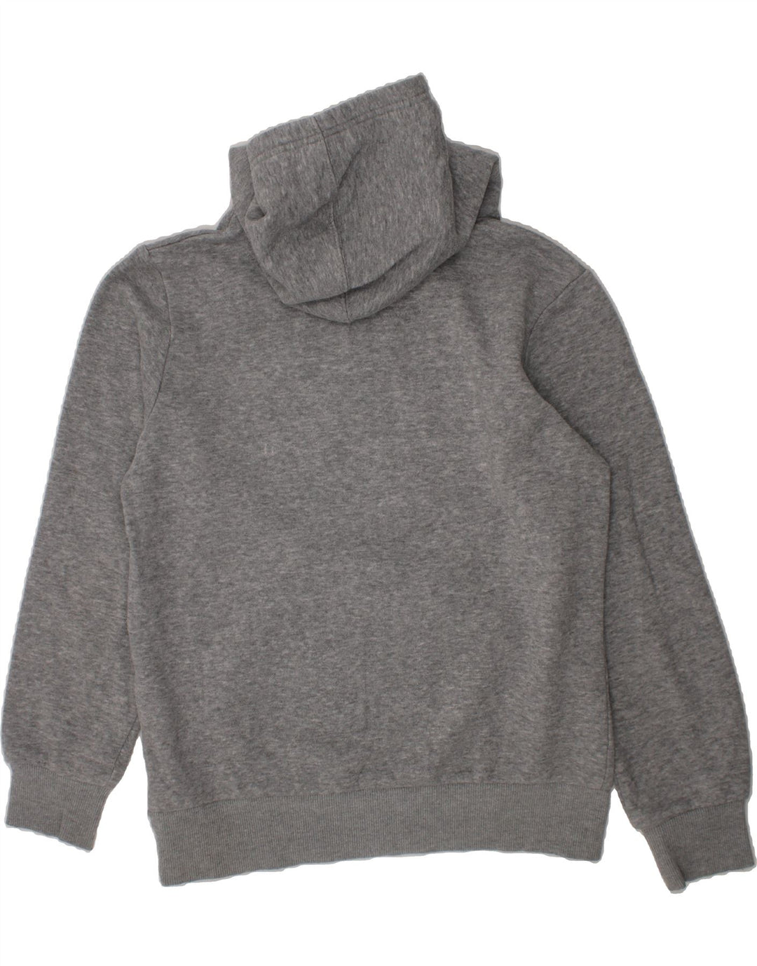 CONVERSE Boys Graphic Hoodie Jumper 10-11 Years Medium Grey Cotton Vintage Converse and Second-Hand Converse from Messina Hembry 