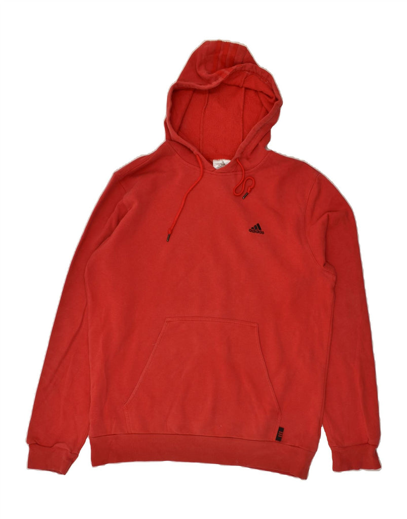 ADIDAS Mens Hoodie Jumper Large Red Cotton | Vintage Adidas | Thrift | Second-Hand Adidas | Used Clothing | Messina Hembry 