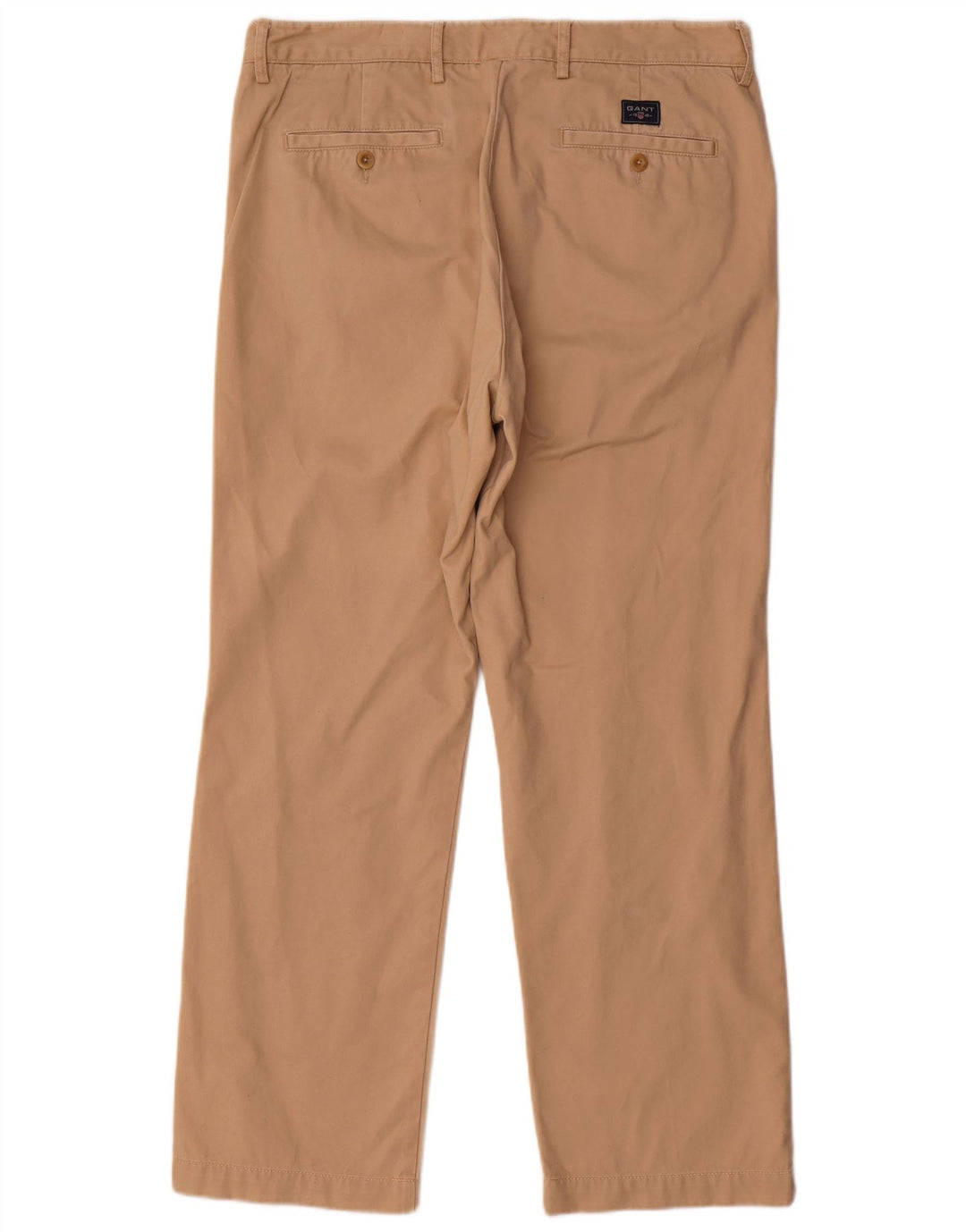 GANT Mens New Haven Regular Fit Straight Chino Trousers W35 L30 Beige