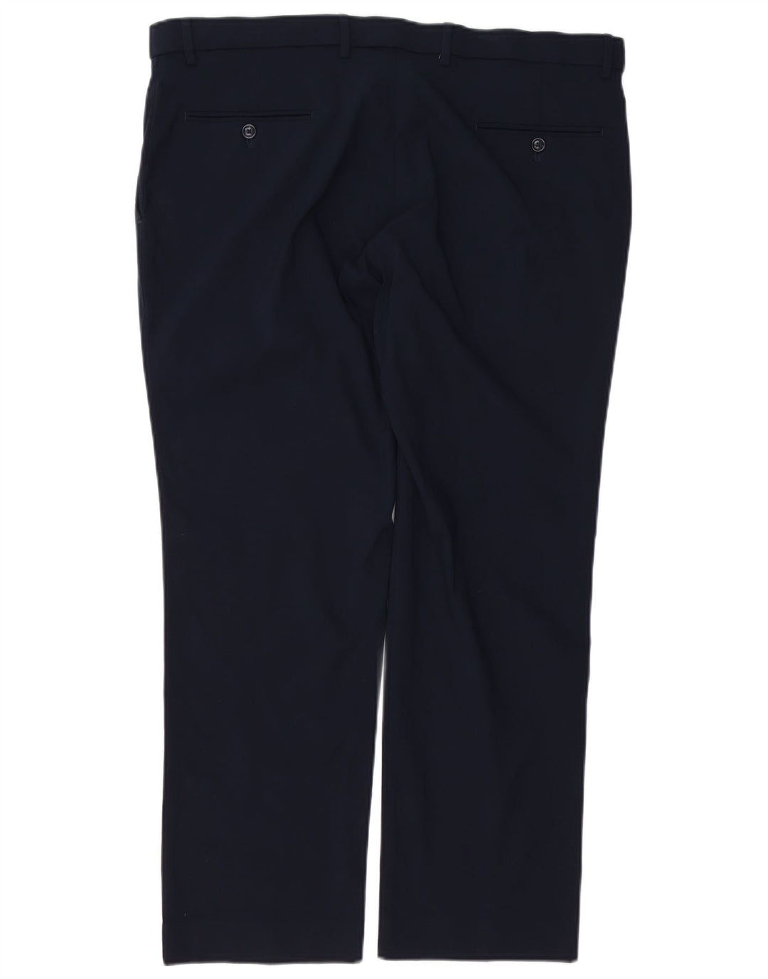 TOMMY HILFIGER Mens Straight Chino Trousers W38 L29 Navy Blue Rayon