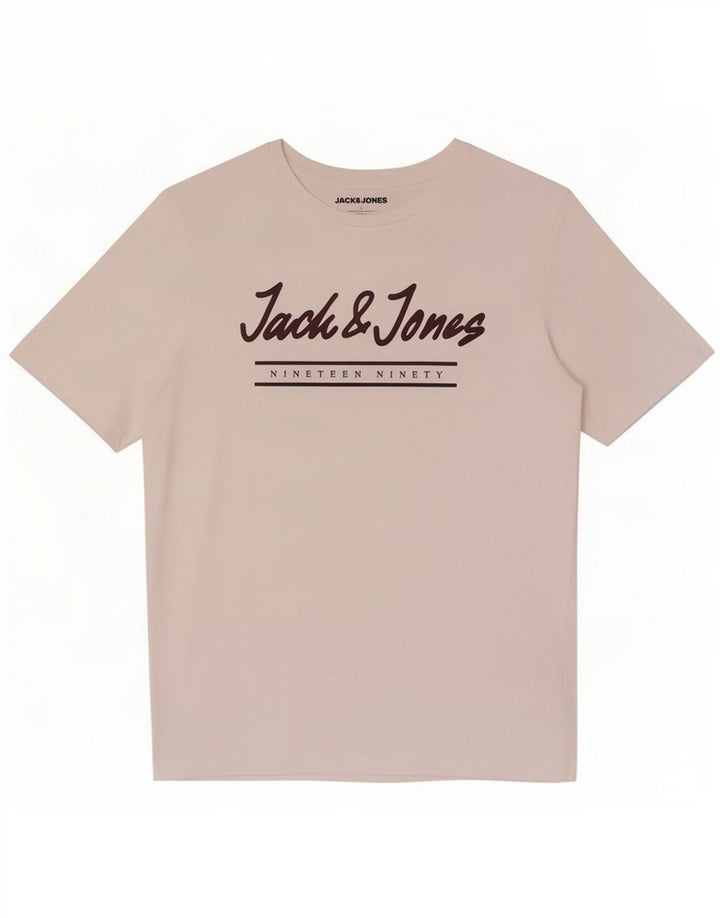 Jack & Jones Mens Graphic T-Shirt Top Large White
