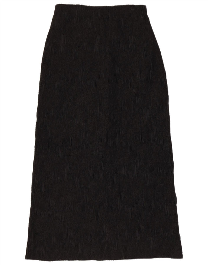 Sylvia Heise Womens Maxi Skirt UK 12 Medium W28  Black Viscose