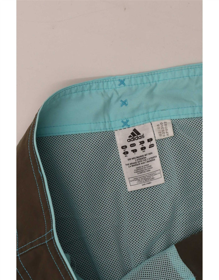 Adidas Mens Graphic Swimming Shorts Large  Khaki Polyester
