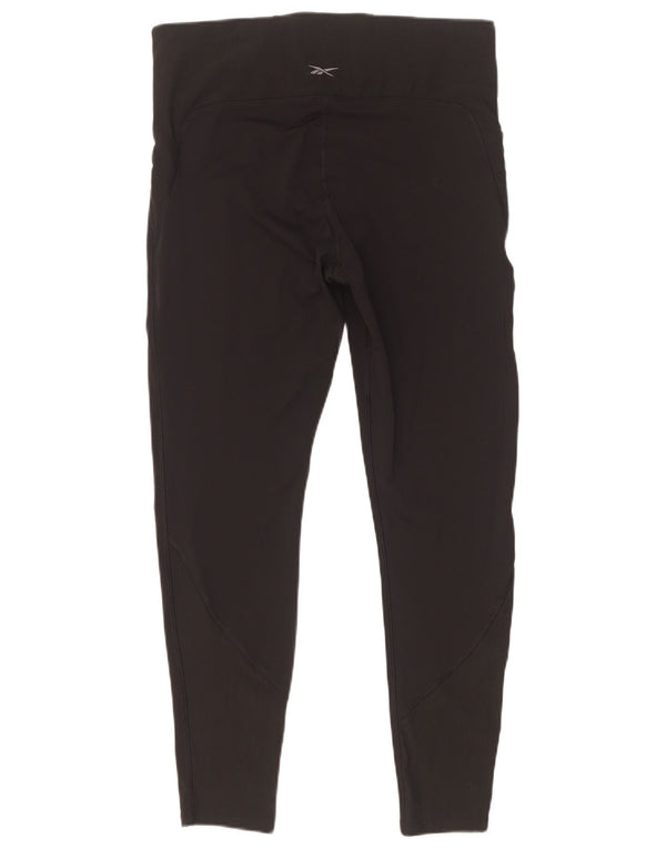Reebok Womens Speedwick Leggings UK 14 Large Black Polyamide