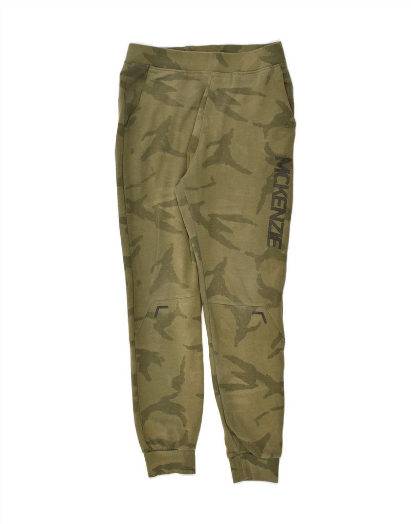 MCKENZIE Boys Tracksuit Trousers Joggers 13-14 Years Khaki Camouflage | Vintage Mckenzie | Thrift | Second-Hand Mckenzie | Used Clothing | Messina Hembry 