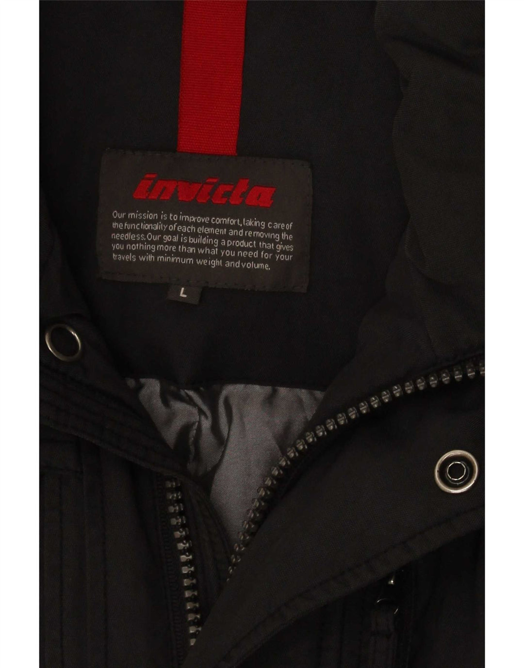 Invicta Mens Padded Jacket UK 40 Large Grey Nylon