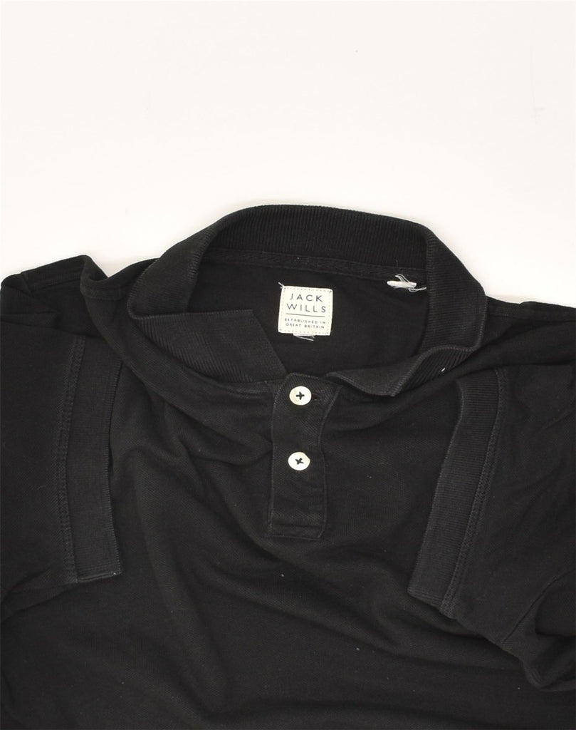 JACK WILLS Mens Polo Shirt XS Black Cotton | Vintage Jack Wills | Thrift | Second-Hand Jack Wills | Used Clothing | Messina Hembry 