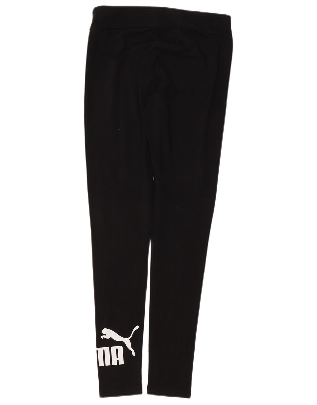 PUMA Womens Graphic Leggings UK 10 Small  Black Cotton