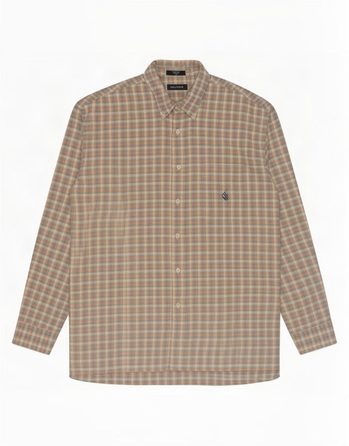 Nautica Mens Shirt XL Multicoloured Check Cotton