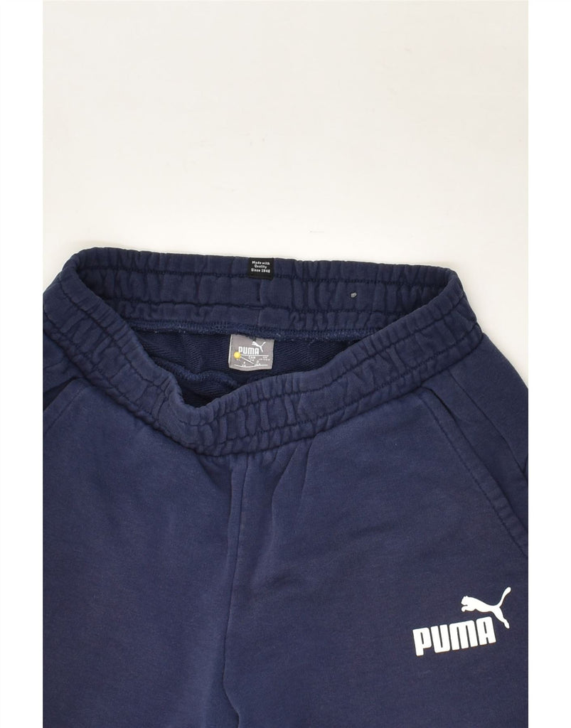 PUMA Boys Tracksuit Trousers Joggers 13-14 Years Navy Blue | Vintage Puma | Thrift | Second-Hand Puma | Used Clothing | Messina Hembry 