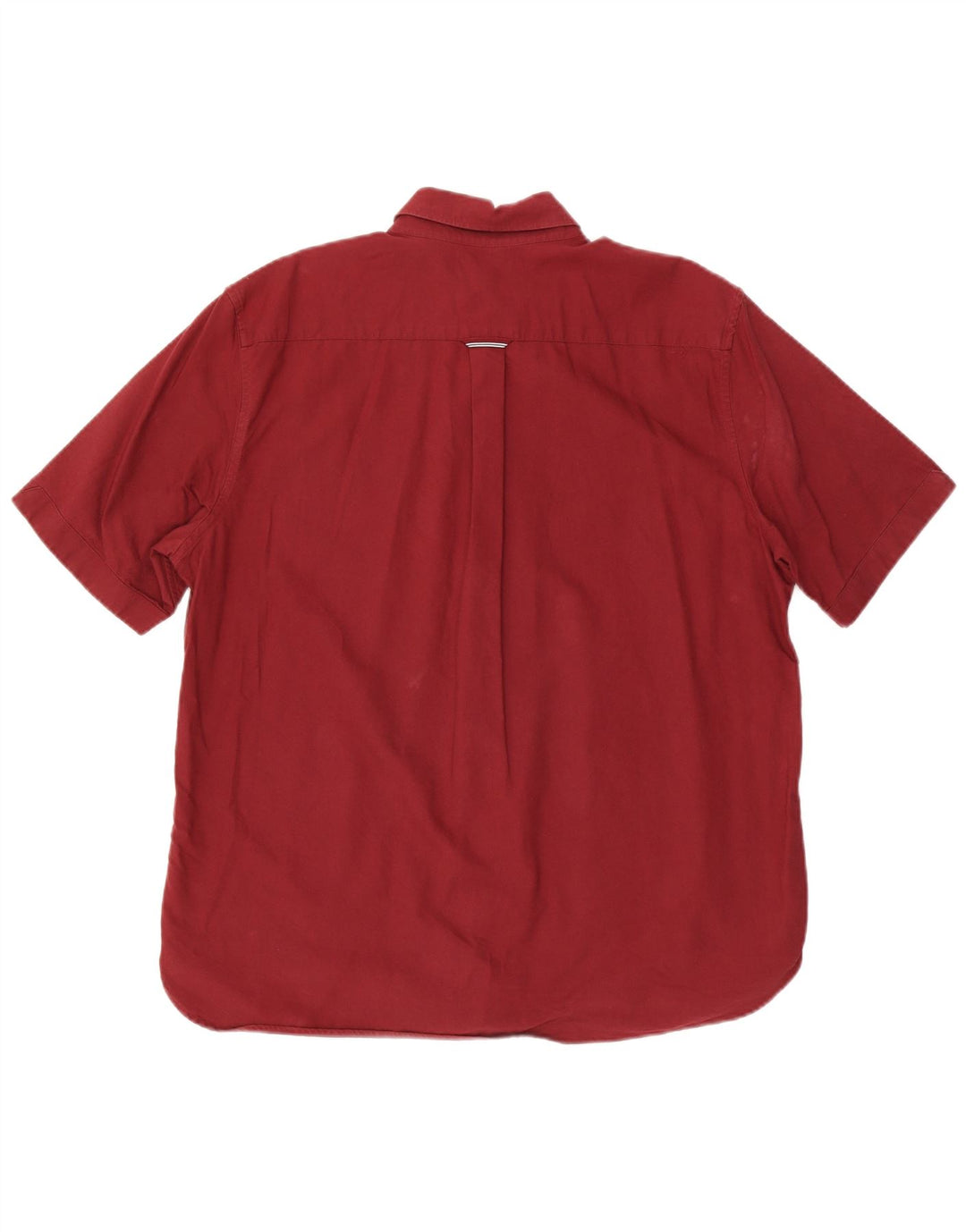 Fred Perry Mens Short Sleeve Shirt XL Maroon Cotton