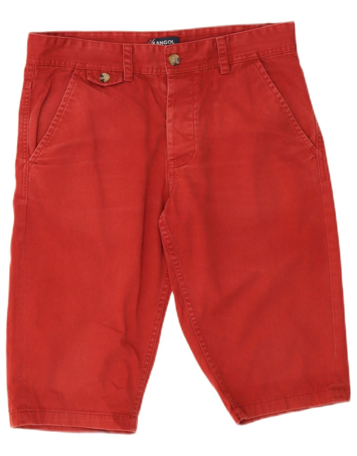 Kangol Mens Chino Shorts Small W29  Red Cotton