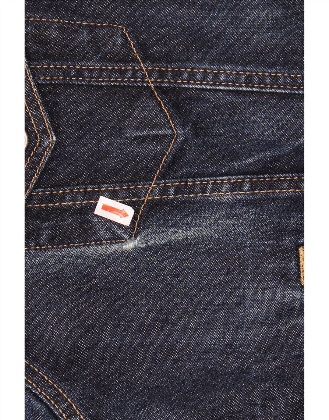 RIFLE Mens Denim Jacket UK 44 2XL Blue Cotton