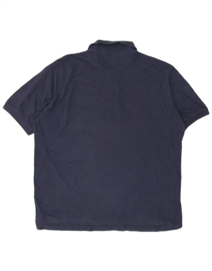 Trussardi Mens Polo Shirt XL Navy Blue Cotton
