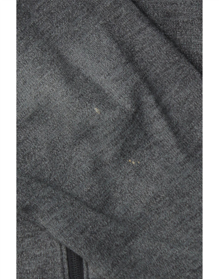 UNDER ARMOUR Mens Zip Hoodie Sweater XL Grey Cotton