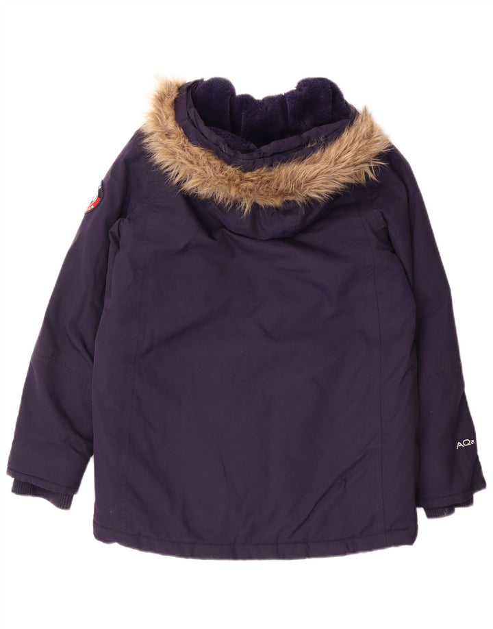 Berghaus Boys Hooded Parka Jacket 11-12 Years Navy Blue Polyamide