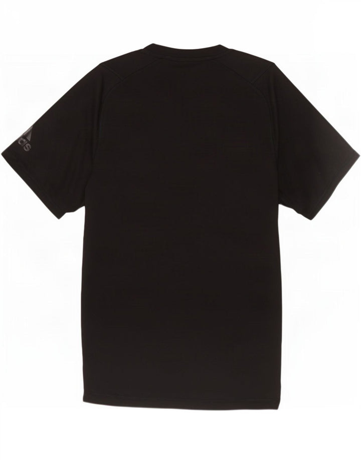 Adidas Mens Climalite Graphic T-Shirt Top Small Black Polyester