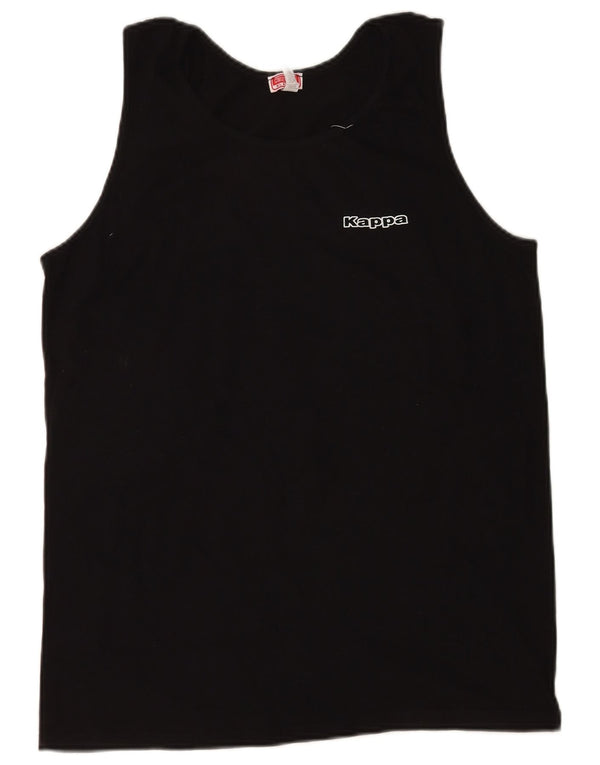 Kappa Mens Vest Top XL Black Cotton