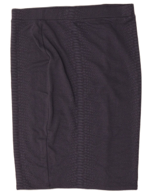 Marks & Spencer Womens Pencil Skirt UK 18 XL W36  Grey Polyester