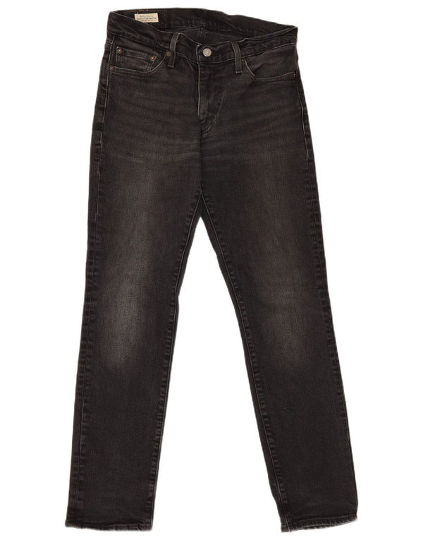 Levi's Mens Slim Jeans W30 L30 Black Cotton