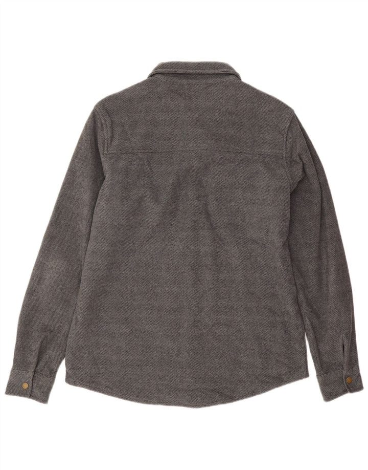 Mountain Warehouse Mens Flannel Shirt Medium Grey Flecked Polyester