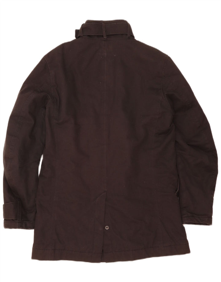 G-Star Mens Overcoat UK 38 Medium Black Polyester