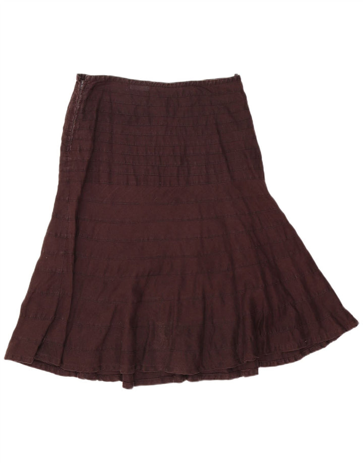 Fenn Wright Manson Womens A-Line Skirt UK 14 Large W30  Brown Striped