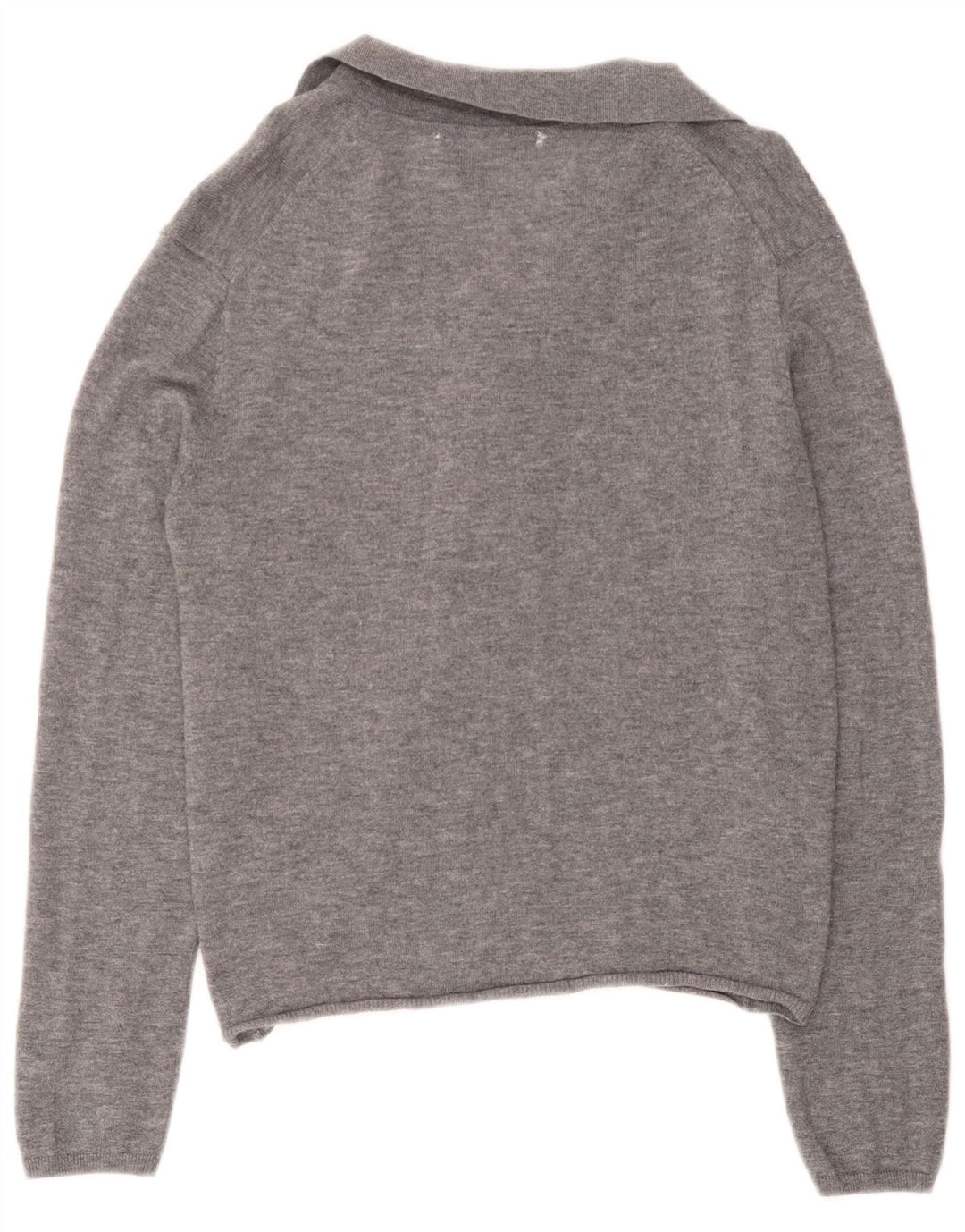Zara Womens Cardigan Sweater UK 18 XL Grey Wool