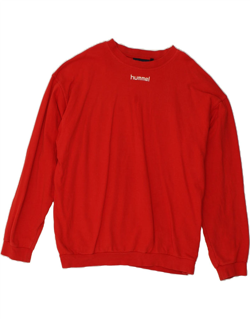 HUMMEL Mens Sweatshirt Jumper 3XL Red Cotton | Vintage Hummel | Thrift | Second-Hand Hummel | Used Clothing | Messina Hembry 