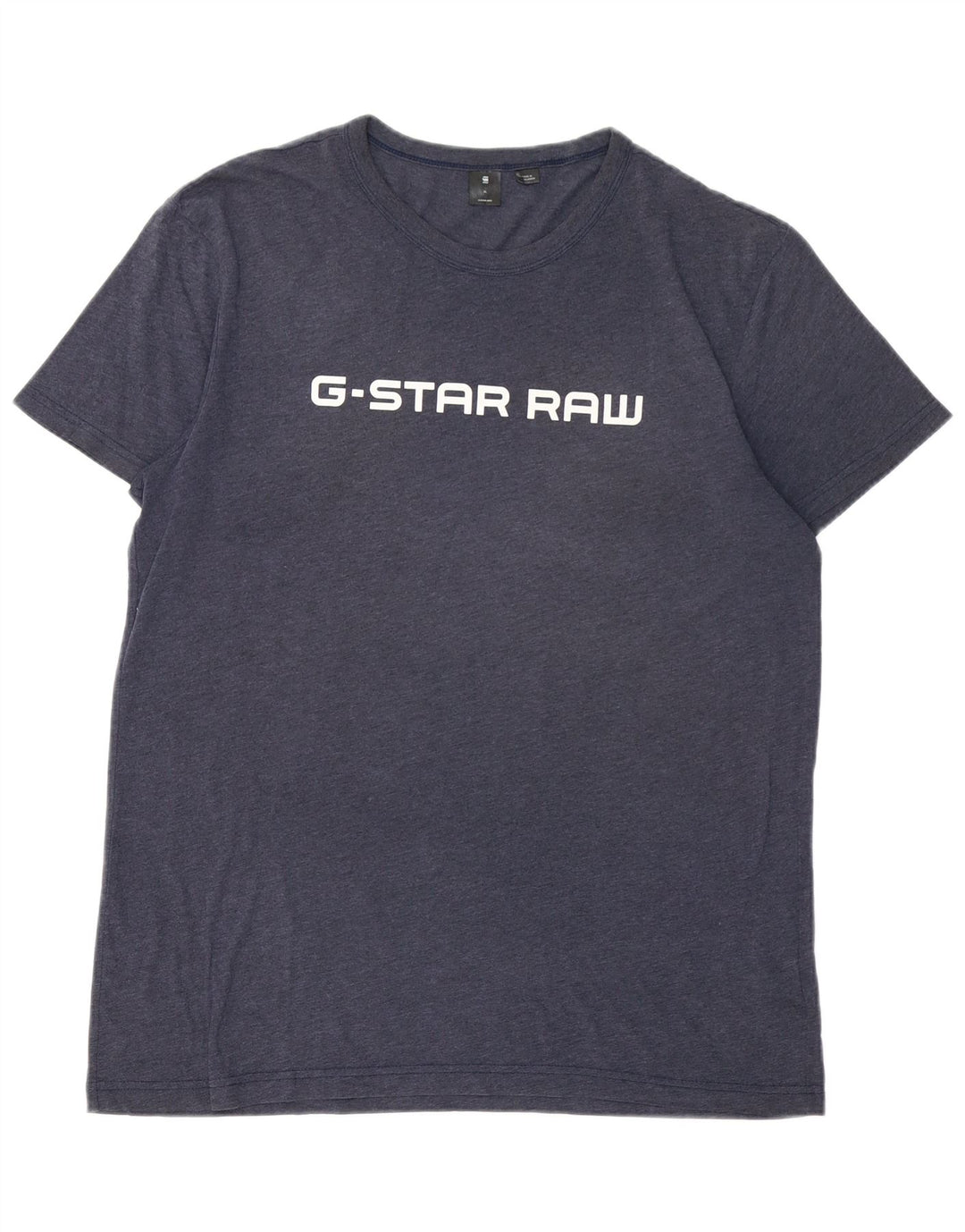 G-STAR Mens Graphic T-Shirt Top XL Navy Blue Cotton