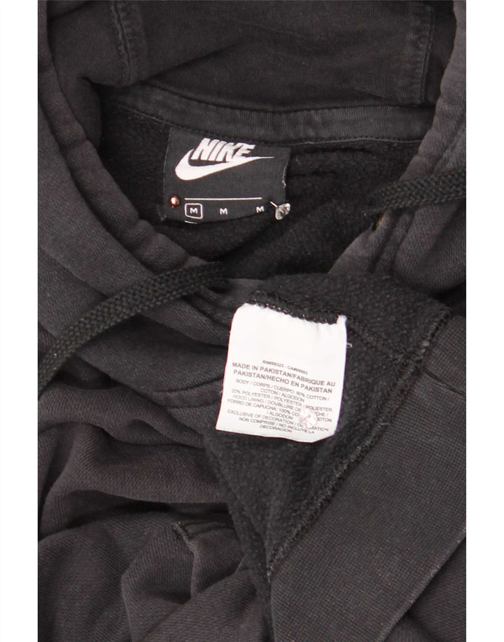 Nike Mens Hoodie Jumper Medium Black Cotton