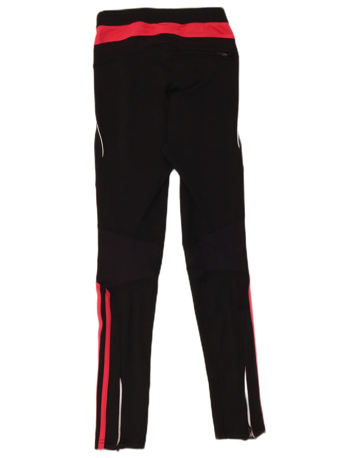 Adidas Womens Response Graphic Leggings UK 6 XS Black Colourblock Polyester
