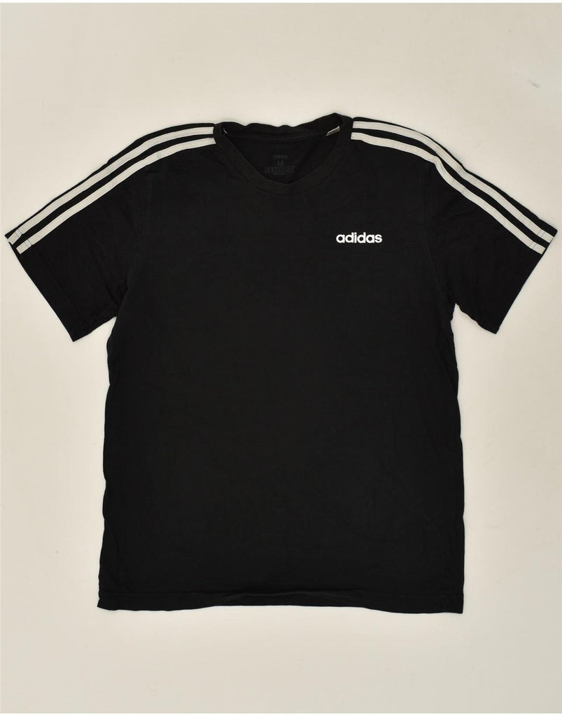 ADIDAS Mens T-Shirt Top Medium Black Cotton | Vintage Adidas | Thrift | Second-Hand Adidas | Used Clothing | Messina Hembry 