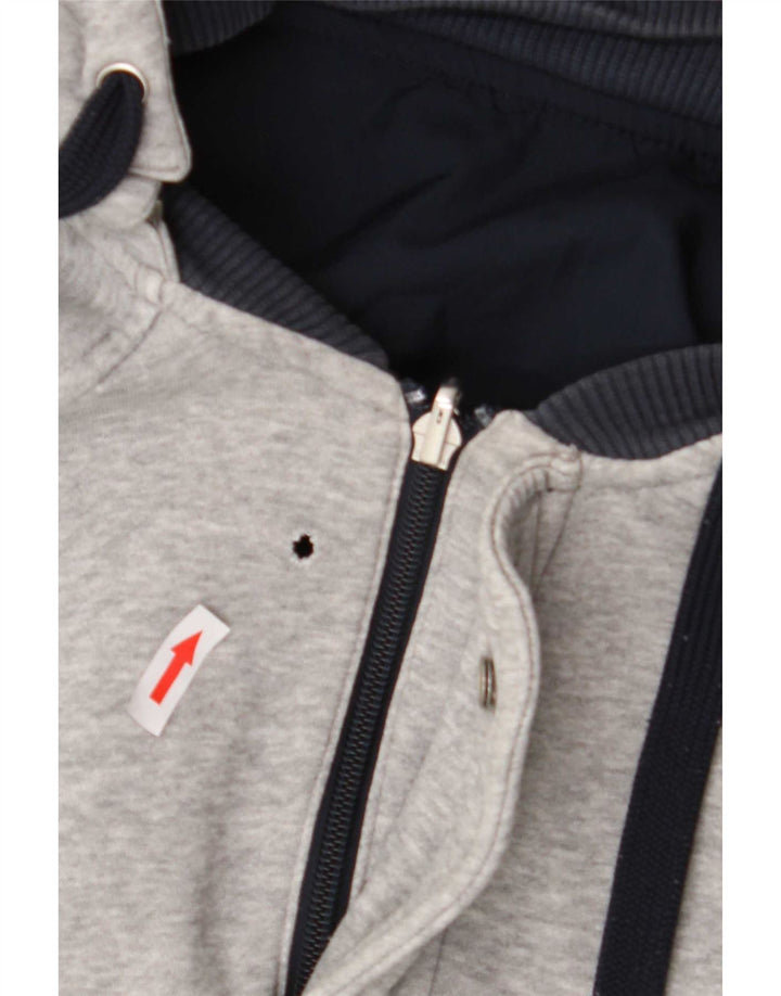 Nike Mens Hooded Reversible Jacket UK 38 Medium Navy Blue Cotton