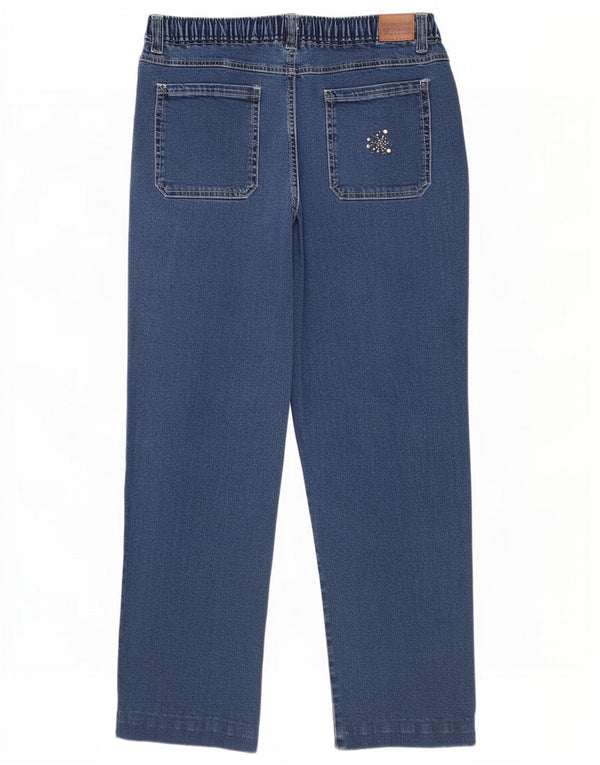 Farah Womens Classic Straight Jeans W36 L27 Blue Cotton