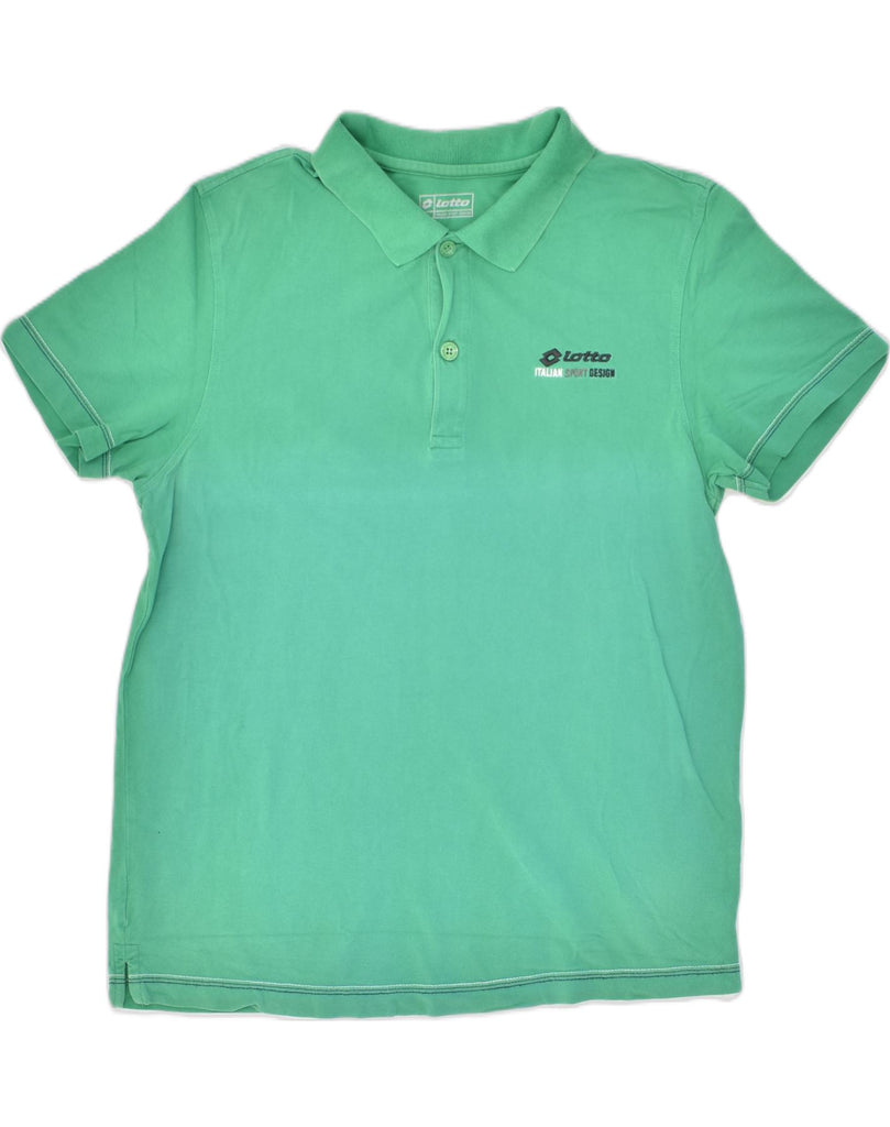 LOTTO Mens Polo Shirt XL Green Cotton | Vintage Lotto | Thrift | Second-Hand Lotto | Used Clothing | Messina Hembry 