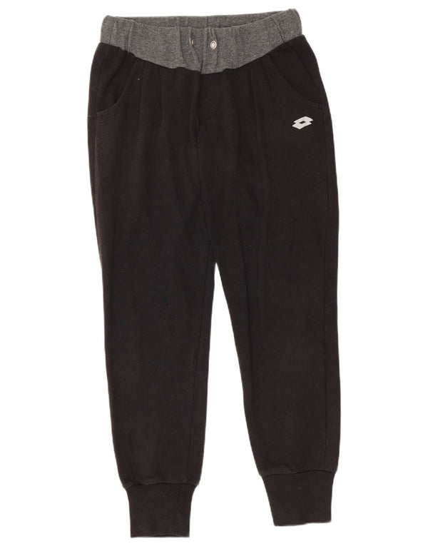 LOTTO Womens Tracksuit Trousers Joggers UK 6 XS  Black Colourblock