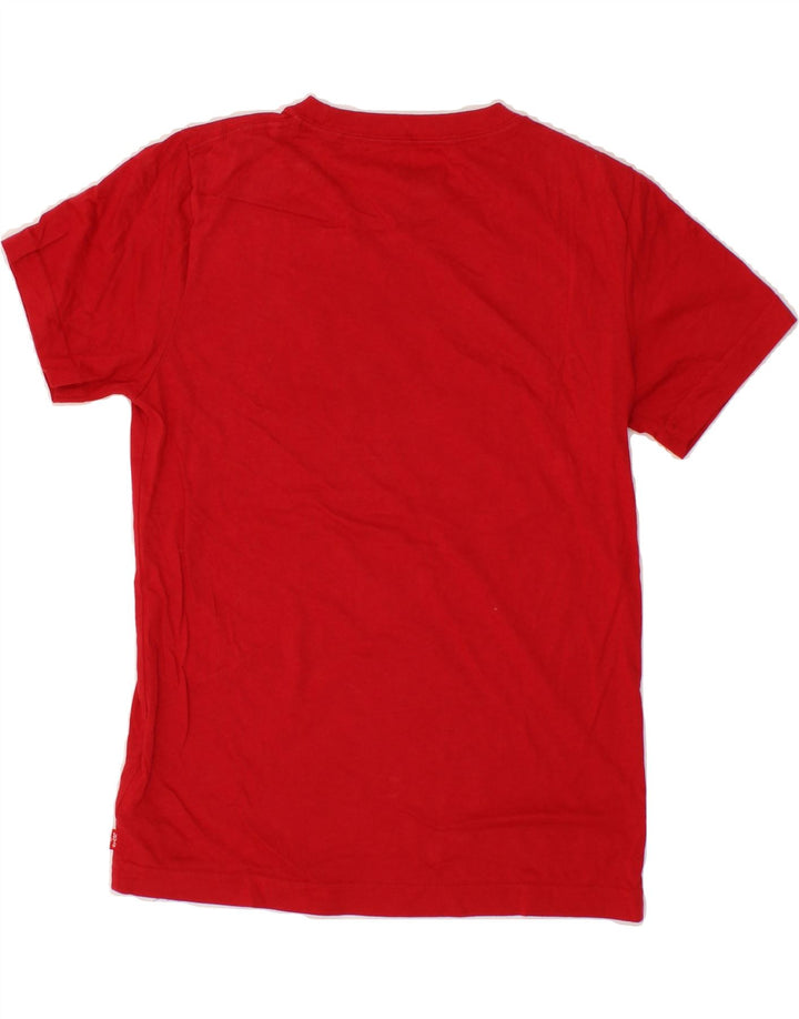 LEVI'S Boys Graphic T-Shirt Top 11-12 Years Red Cotton Vintage Levi's and Second-Hand Levi's from Messina Hembry 