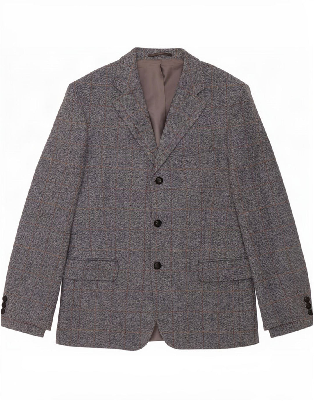 Avoca Mens 3 Button Blazer Jacket UK 42 XL Grey Wool