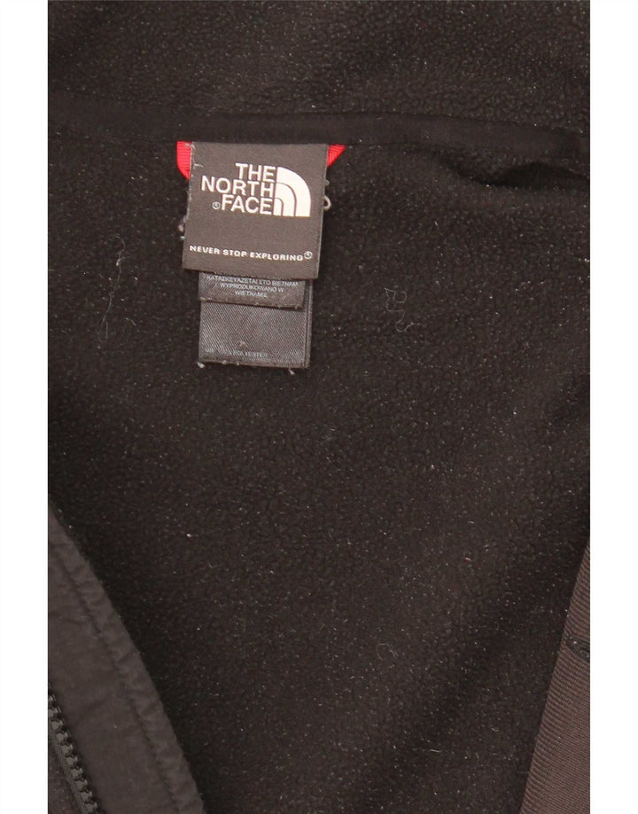 The North Face Mens Graphic Liner Fleece Jacket UK 40 Large Black Polyester