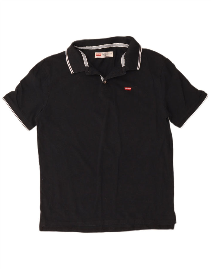 Levi's Mens Polo Shirt XL Black Cotton